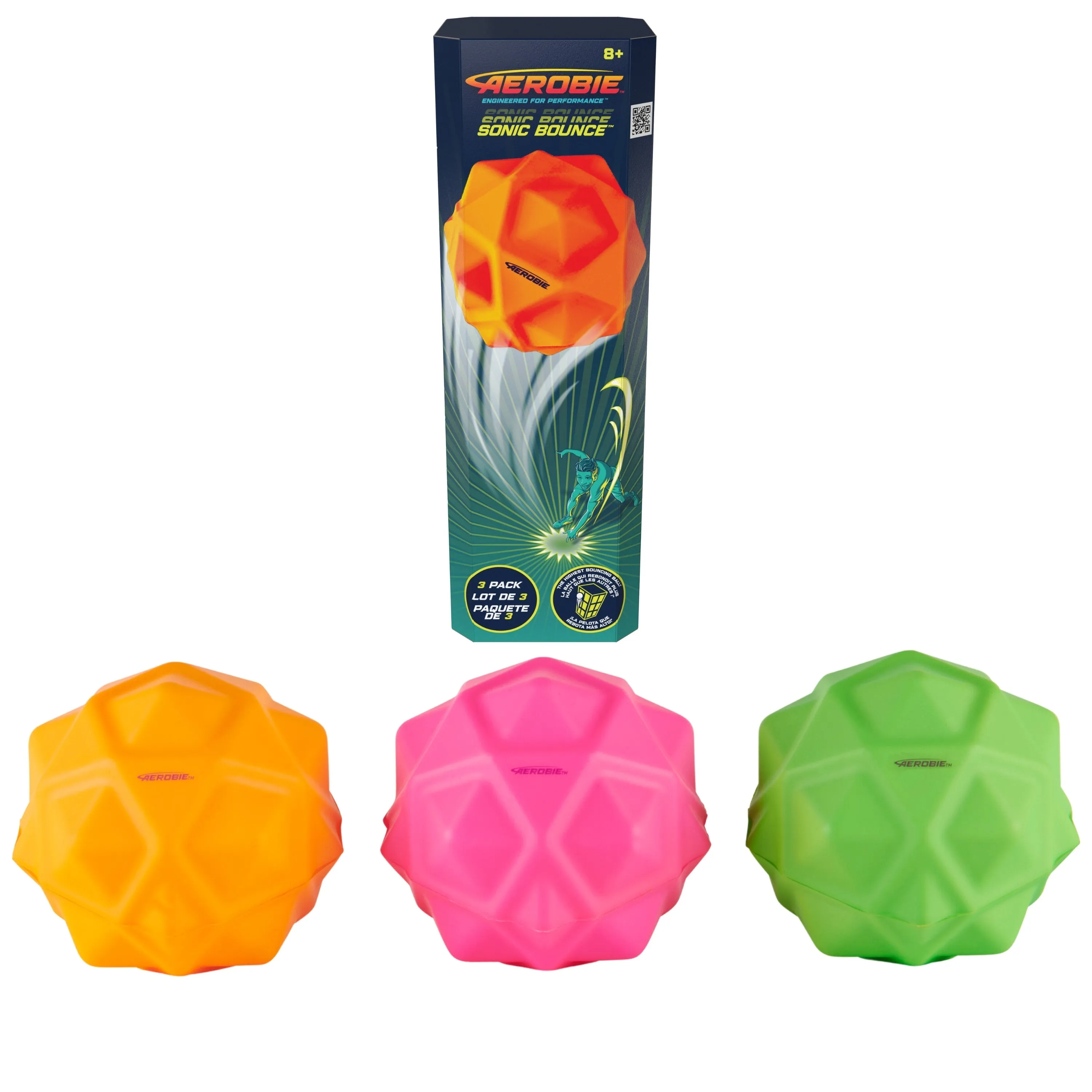 Aerobie Sonic Bounce Ball 3-Pack