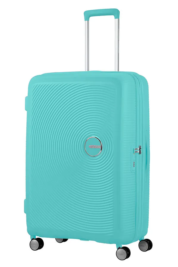 American Tourister Soundbox 77cm Large Spinner - Expandable | PoolSide Blue