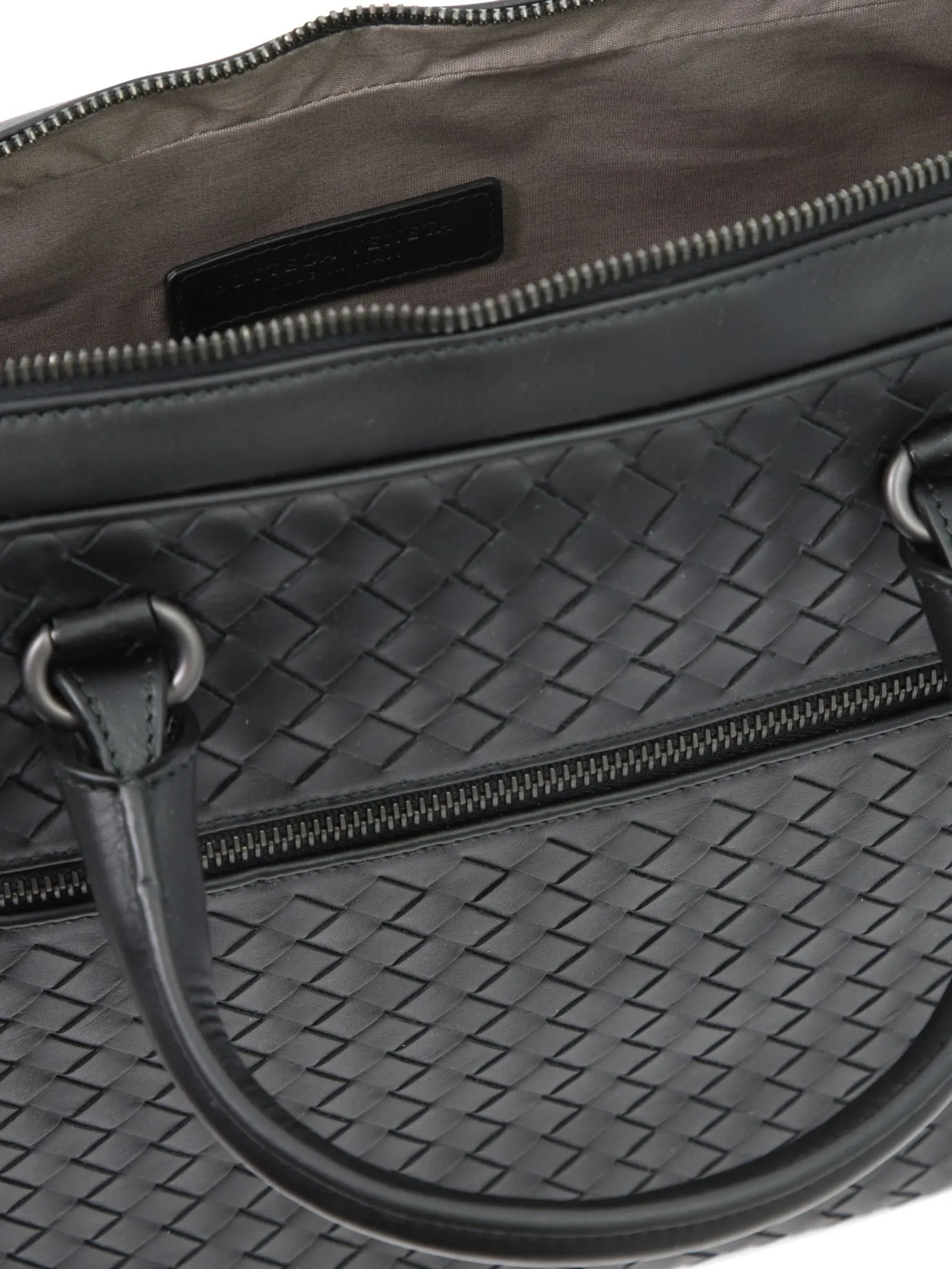 Bottega Veneta Intrecciato Weave Zipped Briefcase