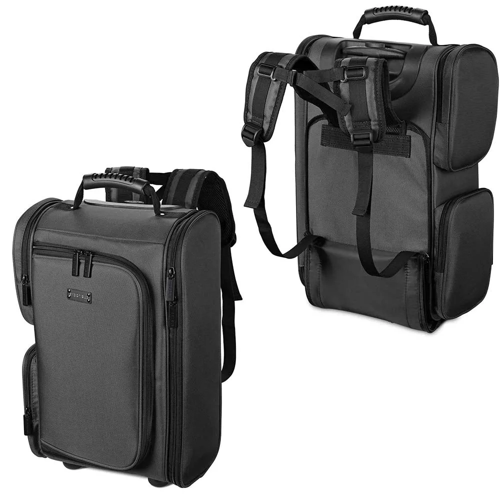 Byootique FuHold Rolling Cosmetic Case Carry-On Large Backpack