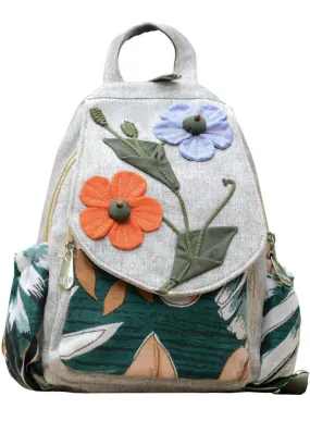 Casual Canvas Backpack Female Travel Bags Retro Bag