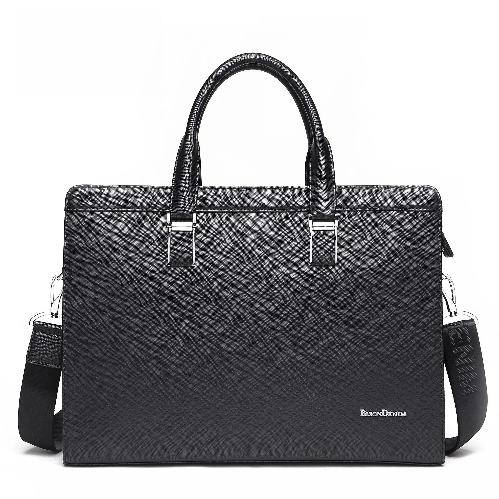 DENIM Waterproof Leather Briefcase Business Work Bag