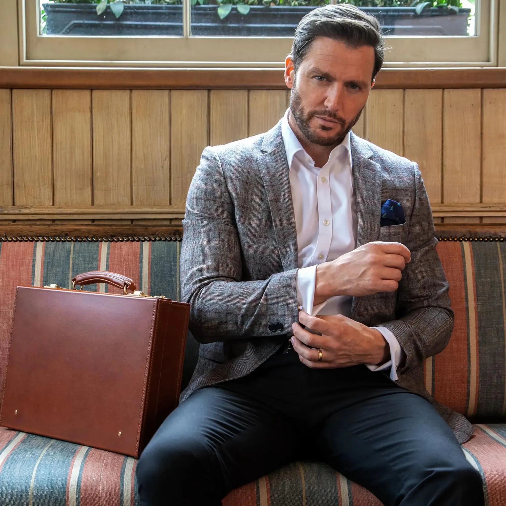 Heritage St James Lid-Over Attaché Case