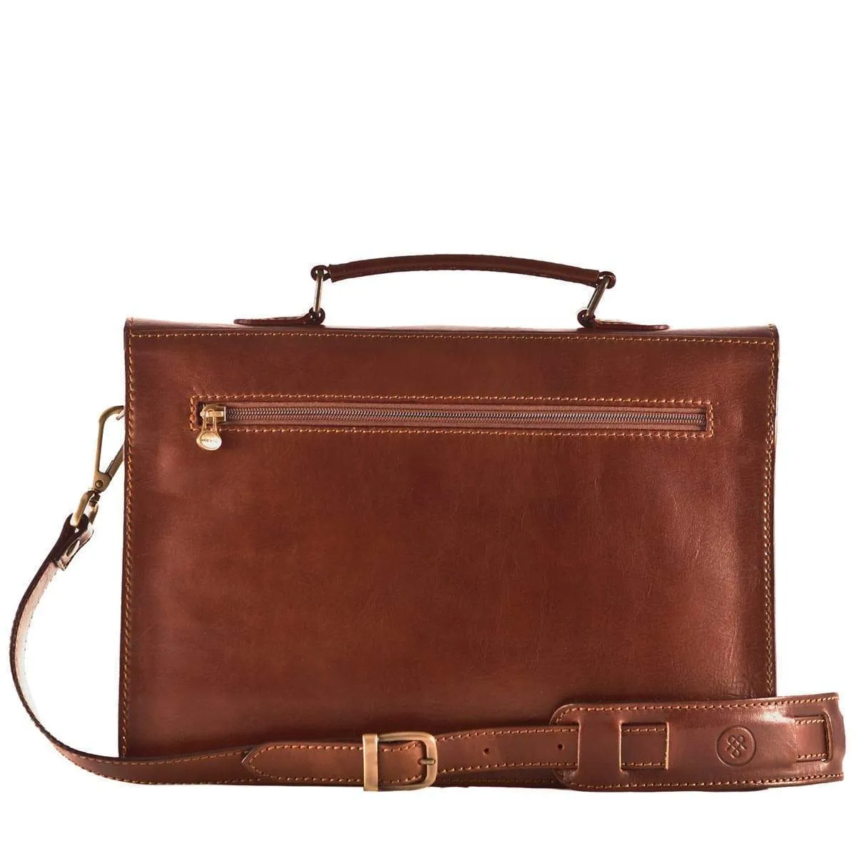 Lorenzo Small Leather Briefcase