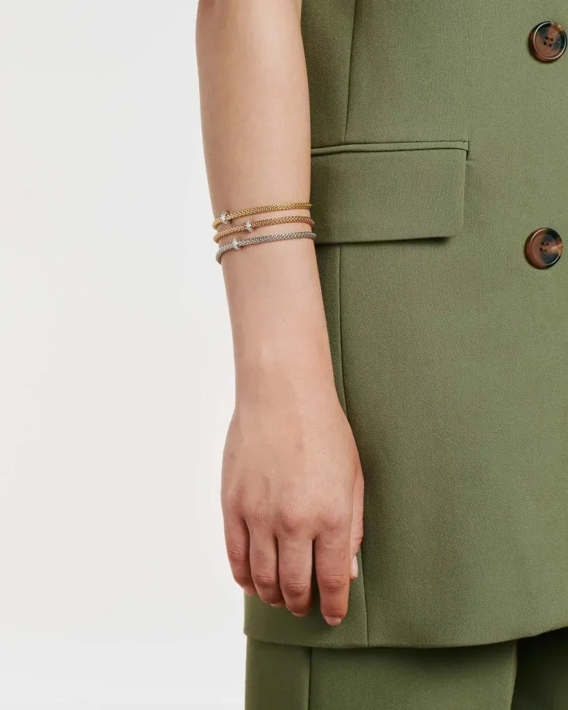 Prima Flex'It Bracelet With Diamonds, Medium - 18ct Yellow Gold - 74508BX_BB_G_XBX_00M