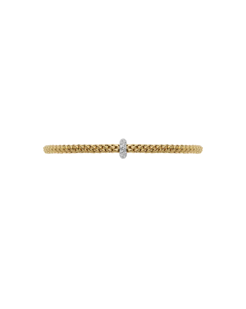 Prima Flex'It Bracelet With Diamonds, Medium - 18ct Yellow Gold - 74508BX_BB_G_XBX_00M
