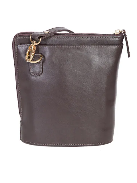 Scully Leather Handbag with Expandable Side Assorted Colors