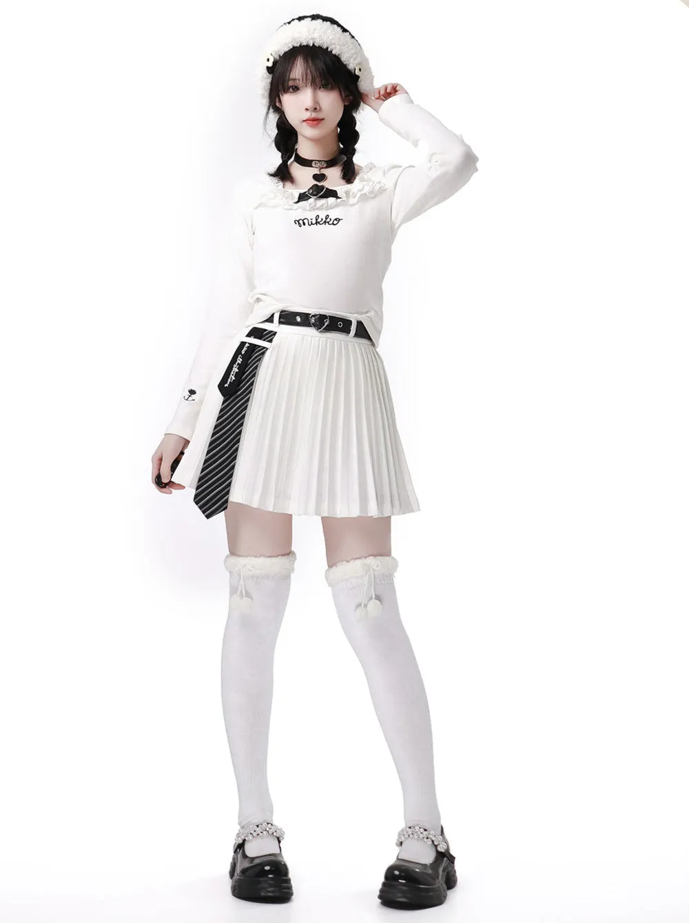 Square Afrylic Color Love Leather Back Letops