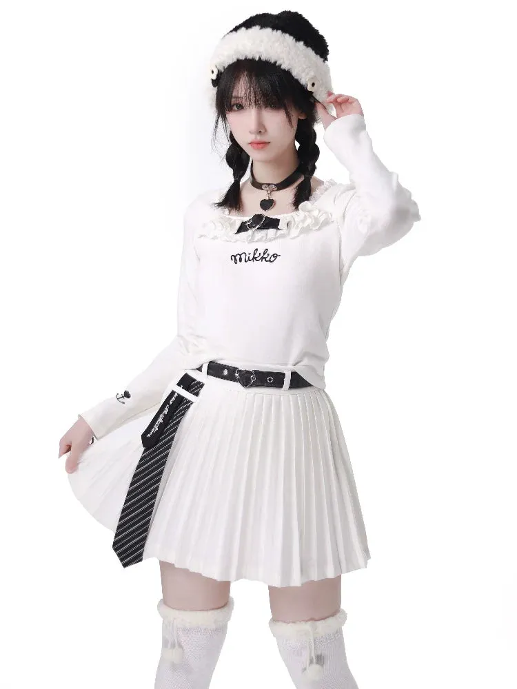 Square Afrylic Color Love Leather Back Letops
