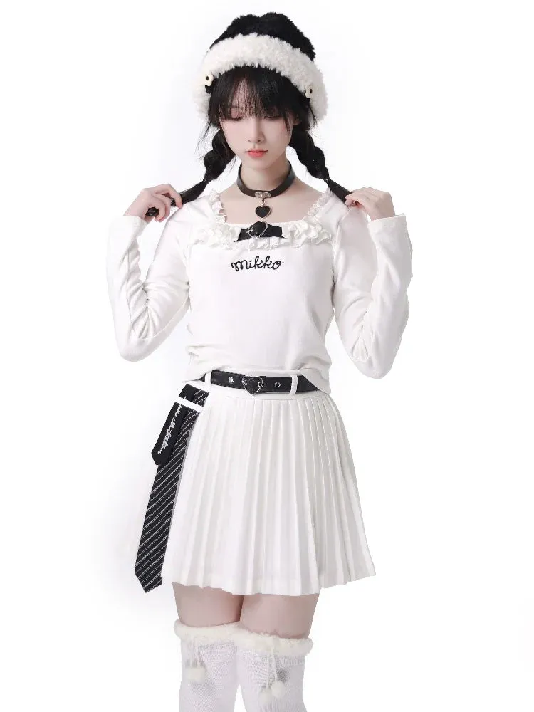 Square Afrylic Color Love Leather Back Letops