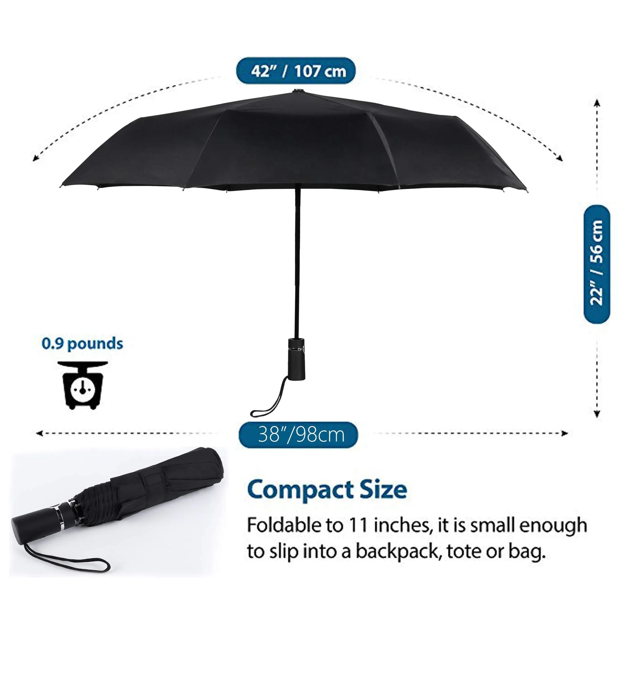 SY COMPACT Travel Umbrella Automatic Windproof Umbrellas Strong Compact Umbrella for Women Men