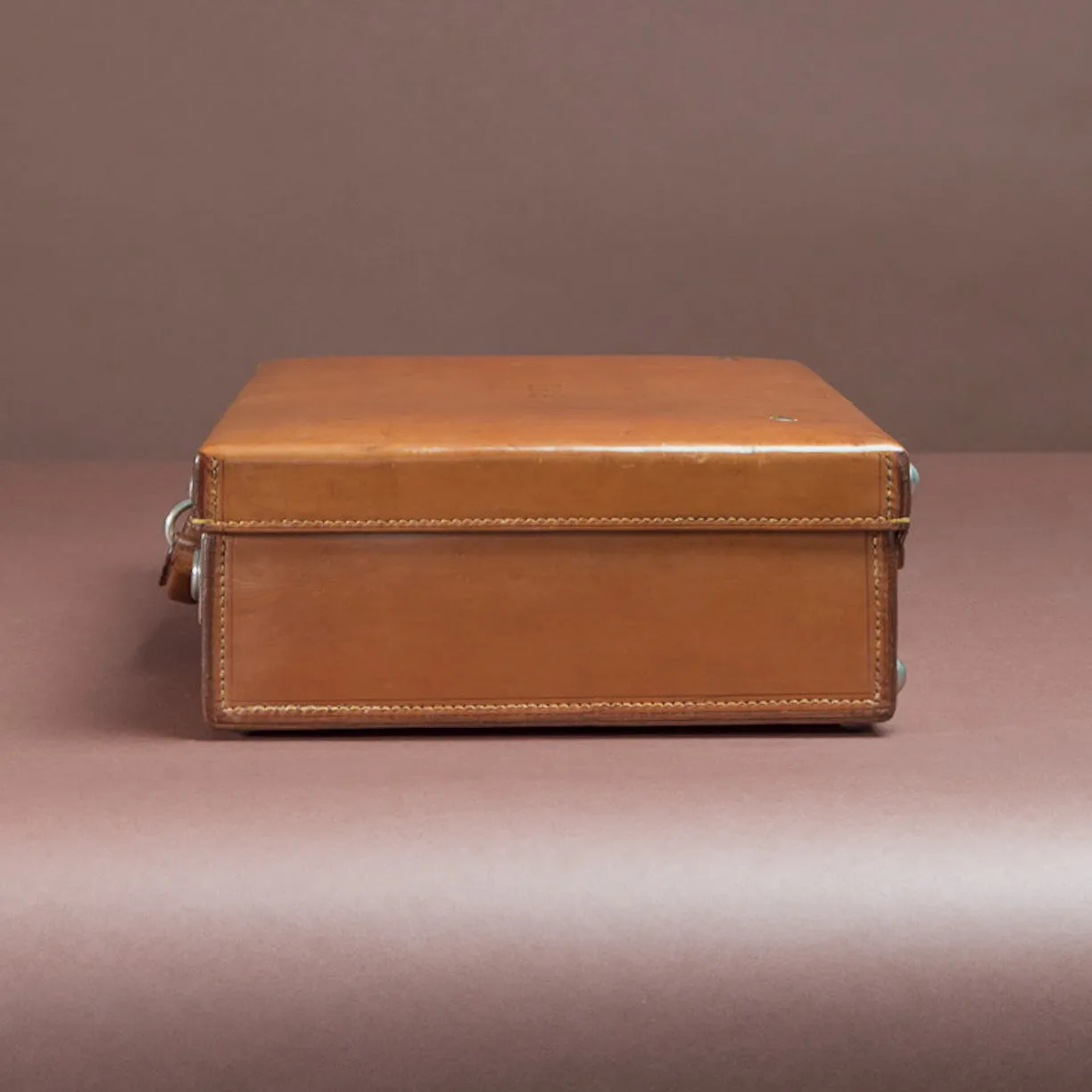 Tan Leather Attaché Case