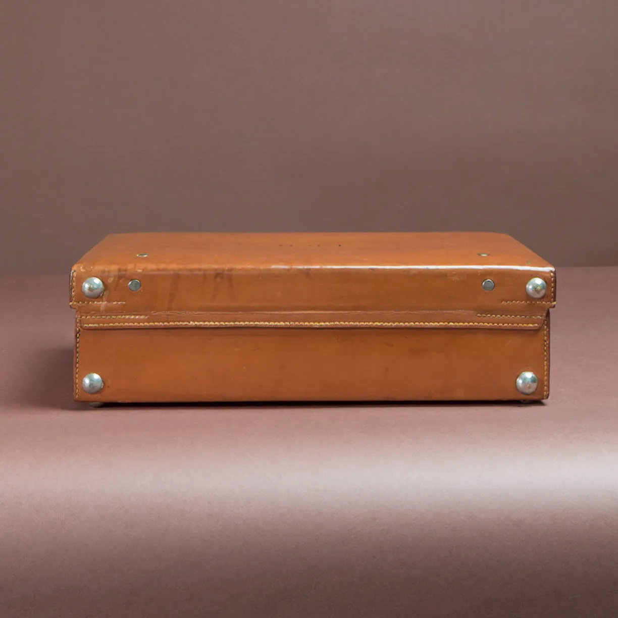 Tan Leather Attaché Case