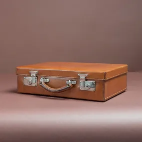 Tan Leather Attaché Case