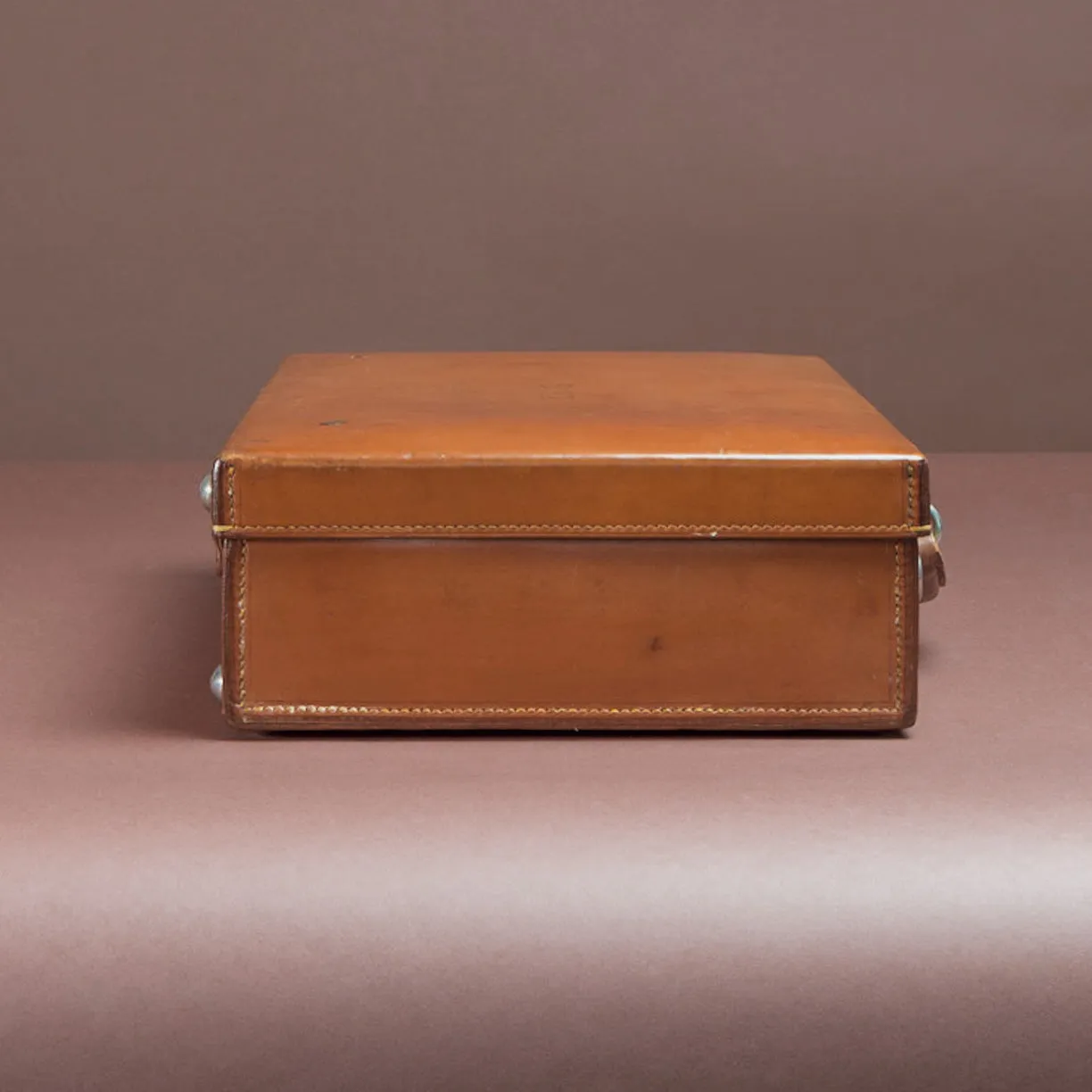 Tan Leather Attaché Case