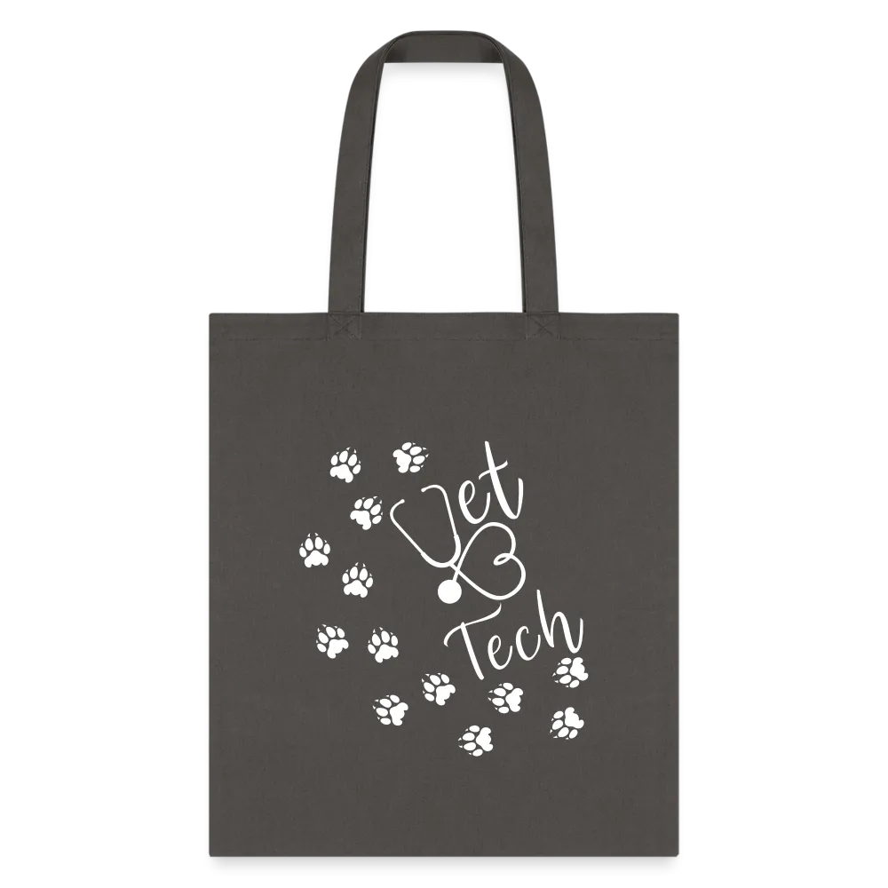 Vet tech paw prints and stethoscope Tote Bag