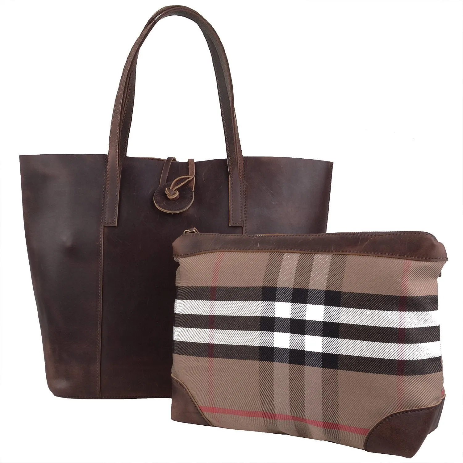 YAAGLE New Vintage Cow Leather Tote Bag Handbag YG7767